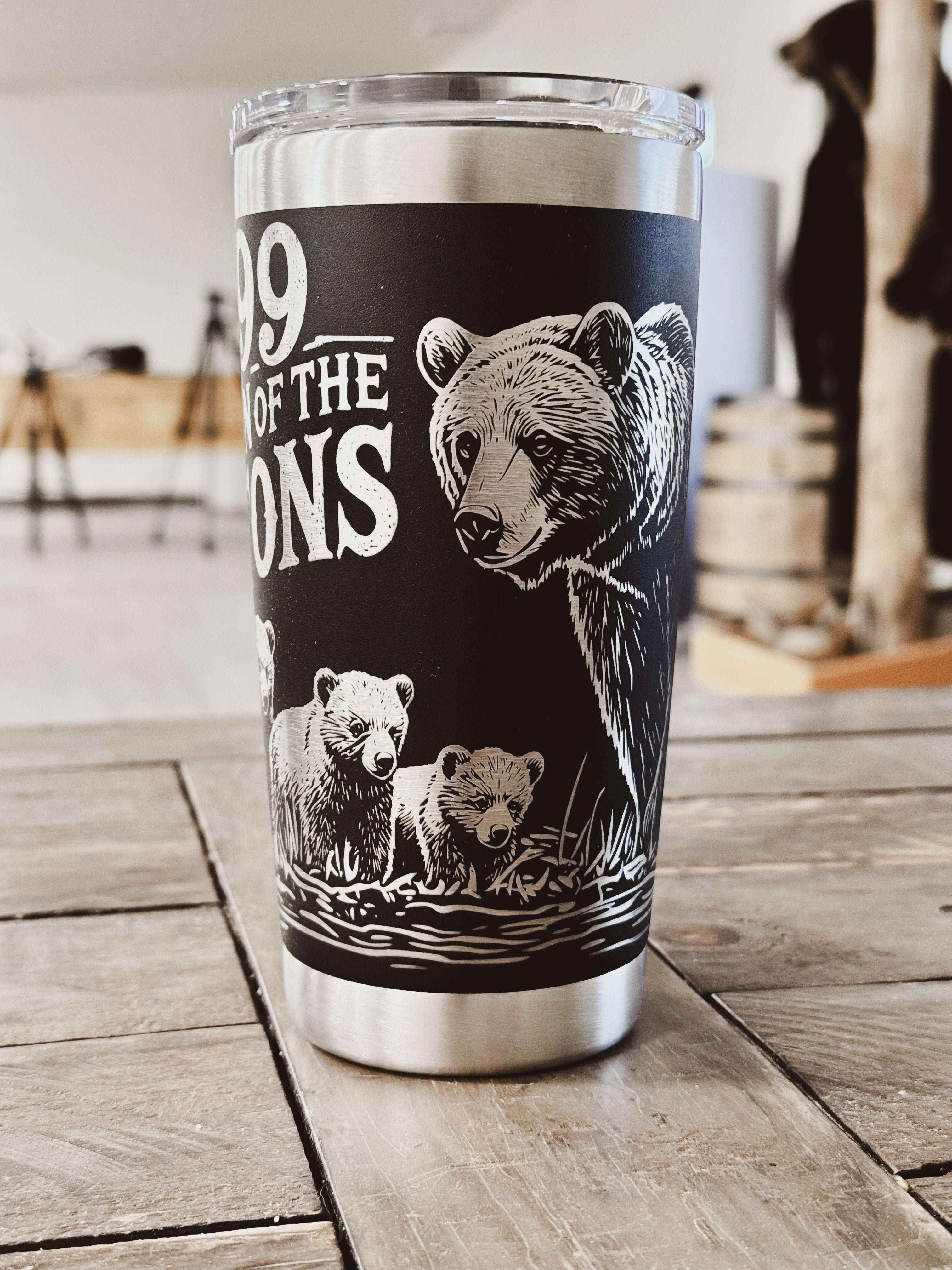 QUEEN OF THE TETONS 20OZ FULL WRAP TUMBLER - BLACK