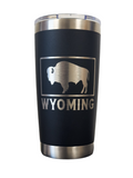 WYO BUFFALO 20OZ TUMBLER - BLACK
