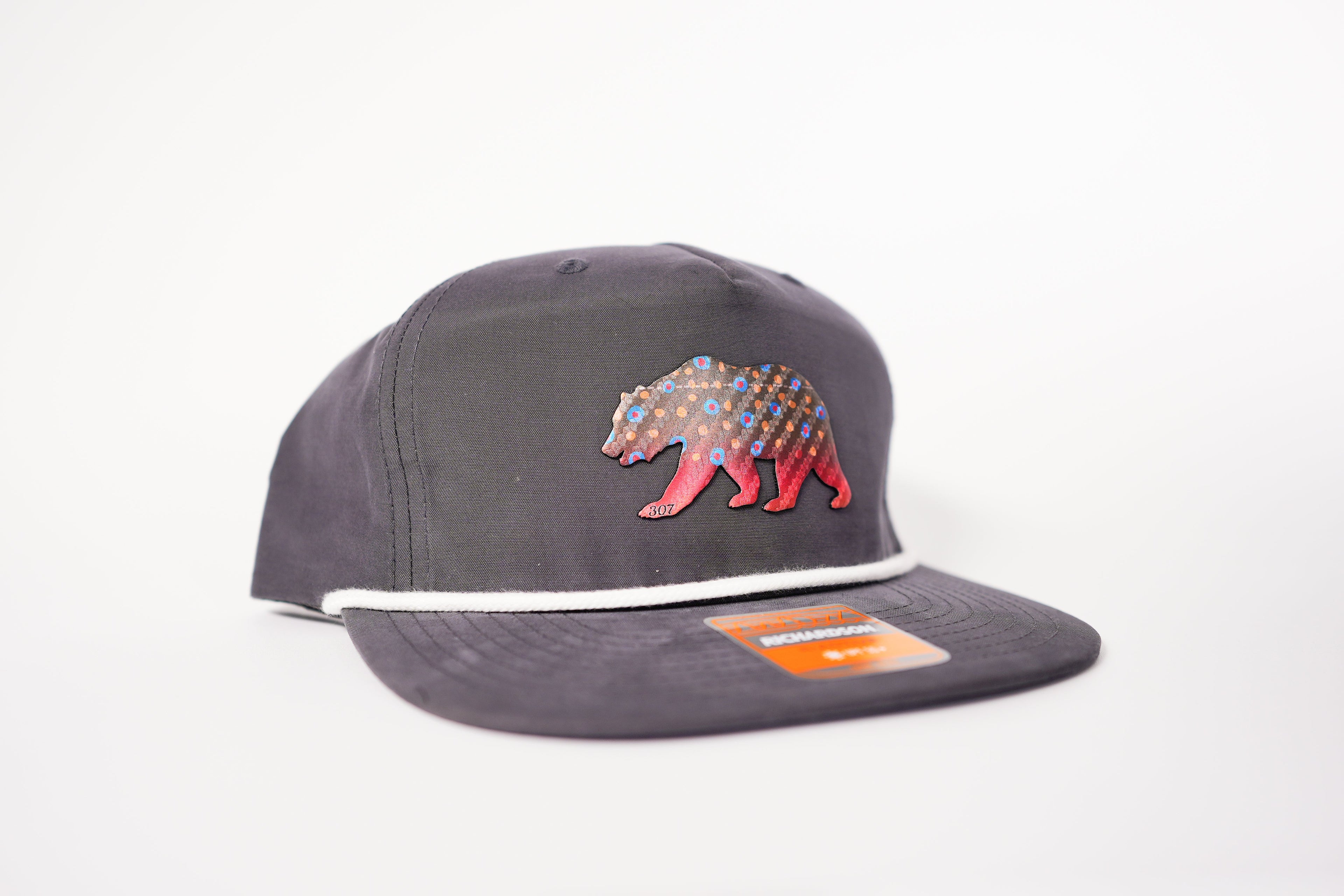 307 BEAR TROUT GRAMPS HAT - CHARCOAL/WHITE