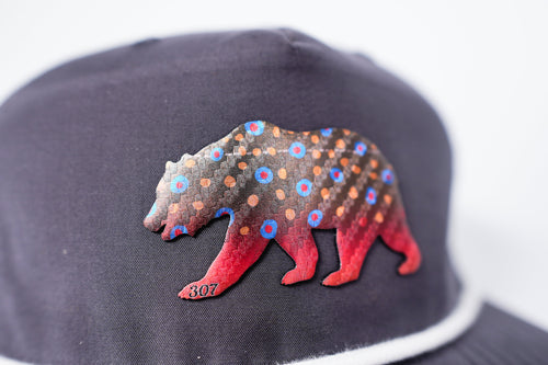 307 BEAR TROUT GRAMPS HAT - BISCUIT/BLACK