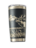 ELK TETON 20OZ FULL WRAP TUMBLER - BLACK
