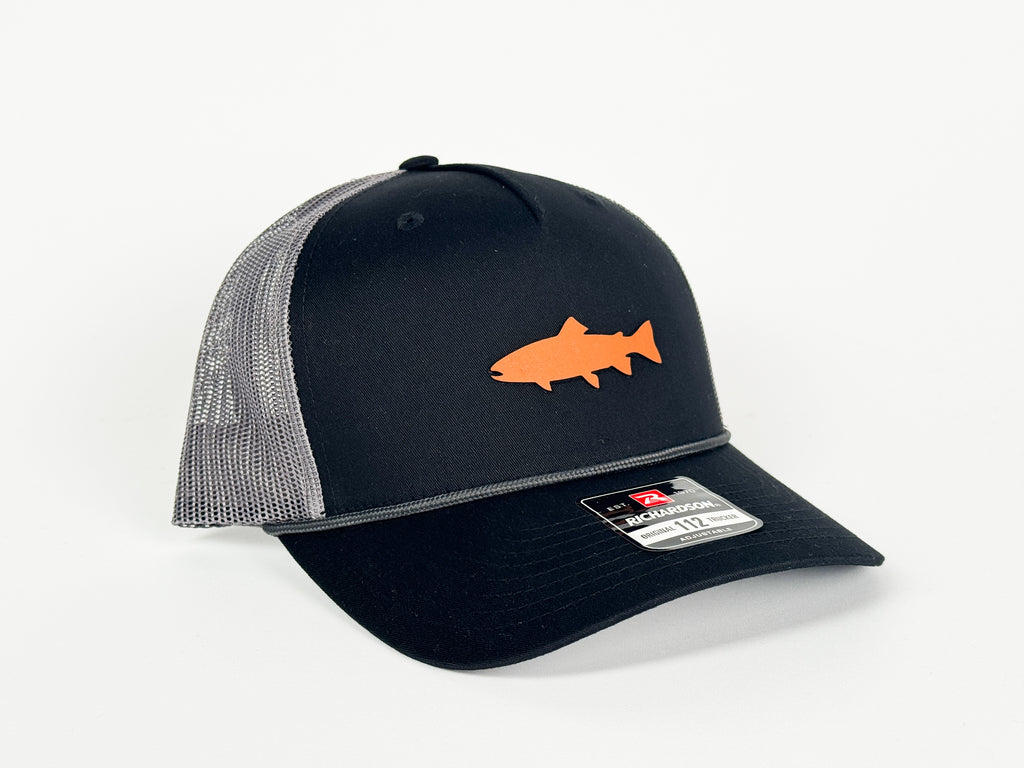 TROUT CUT OUT TRUCKER - BLK/CHAR/CHAR