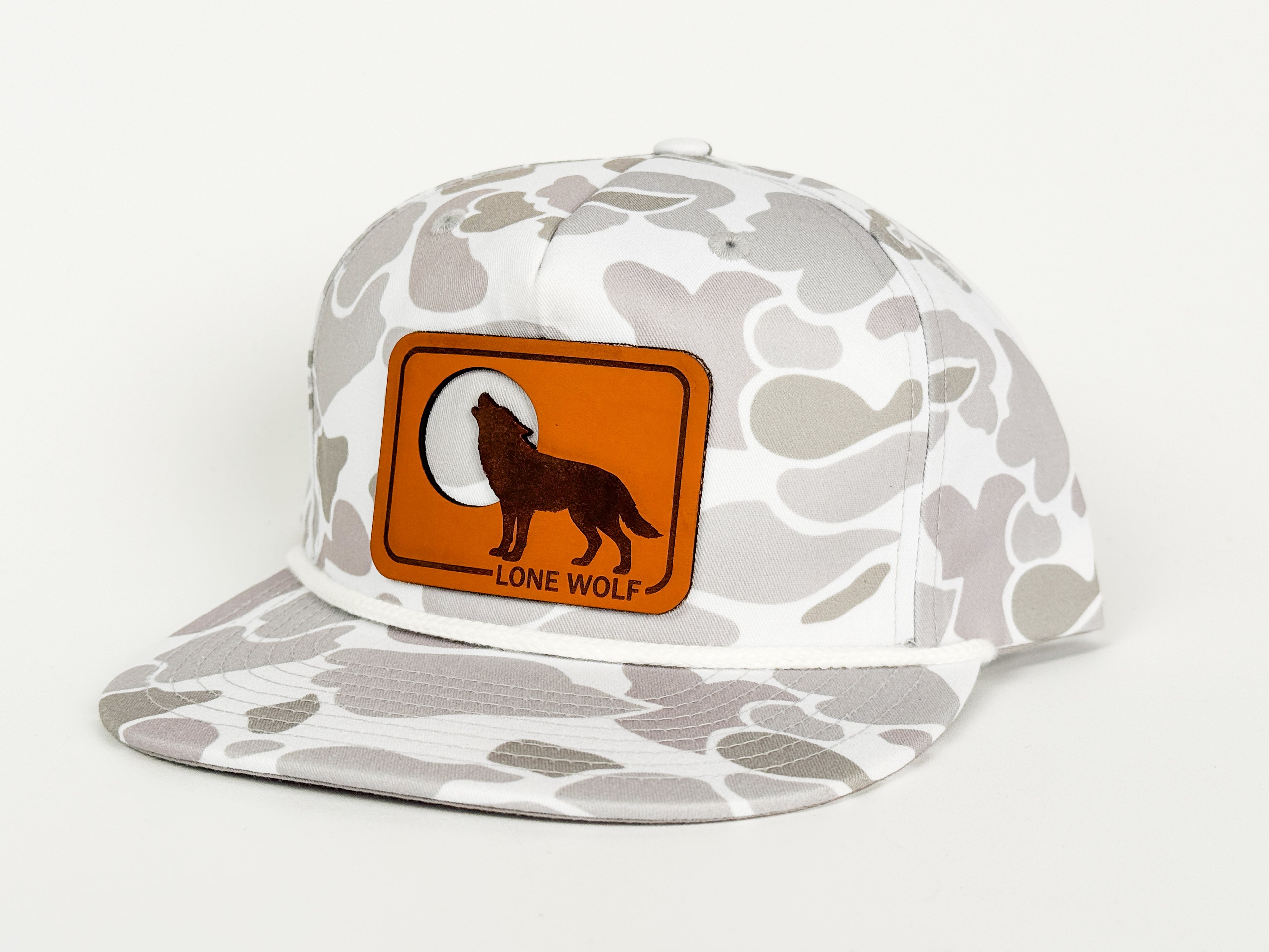 LONE WOLF MOON GRAMPS HAT - BLZRDDCKCAM/WT