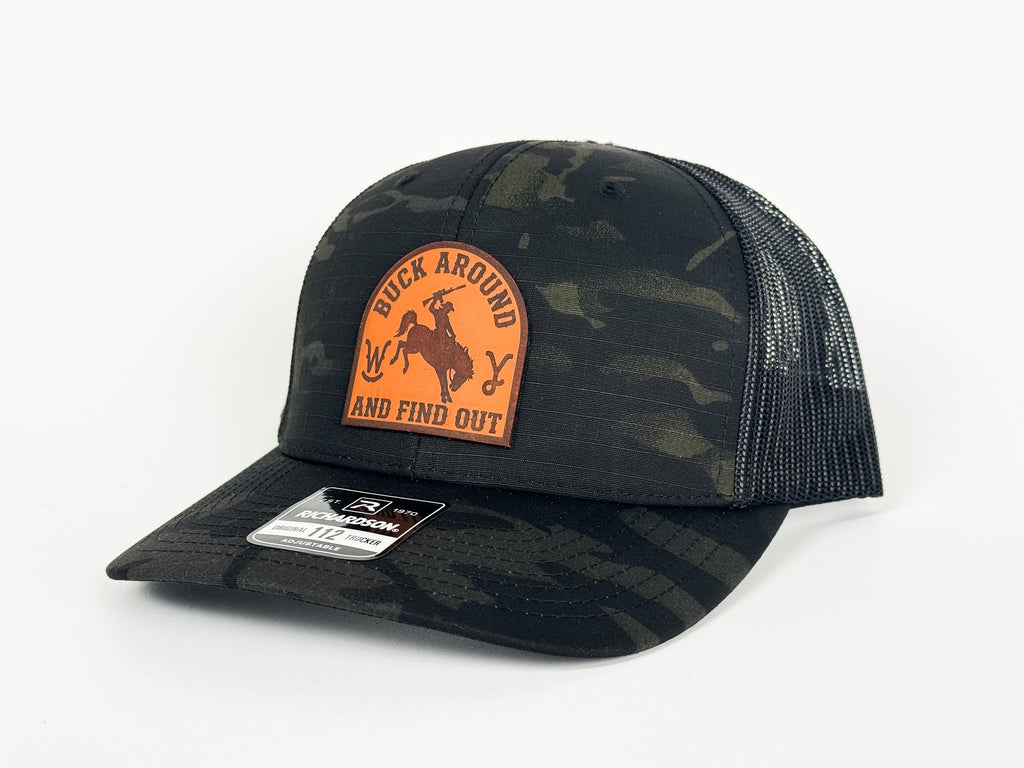 BUCK AROUND AND FIND OUT TRUCKER - MULTICAMBLK/BLK