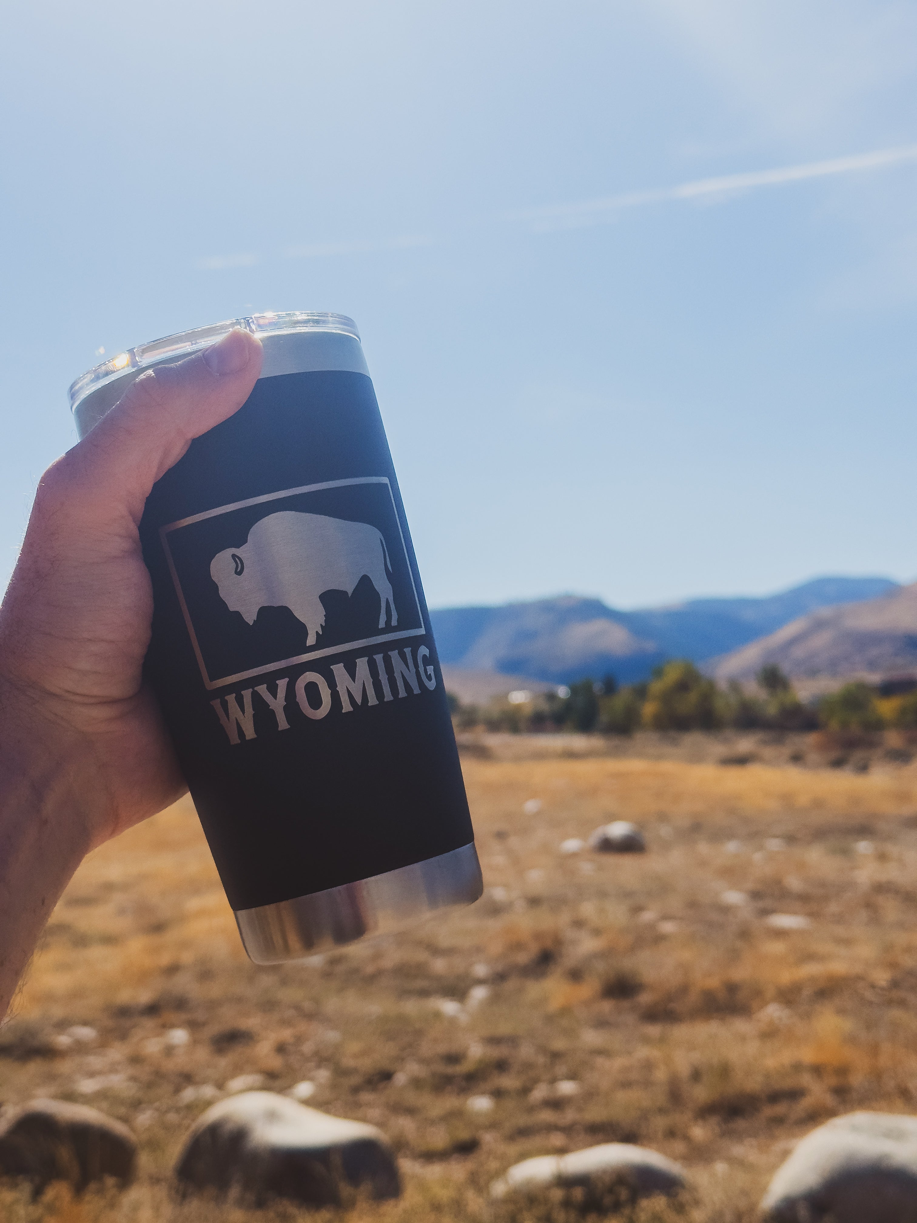 WYO BUFFALO 20OZ TUMBLER - BLACK